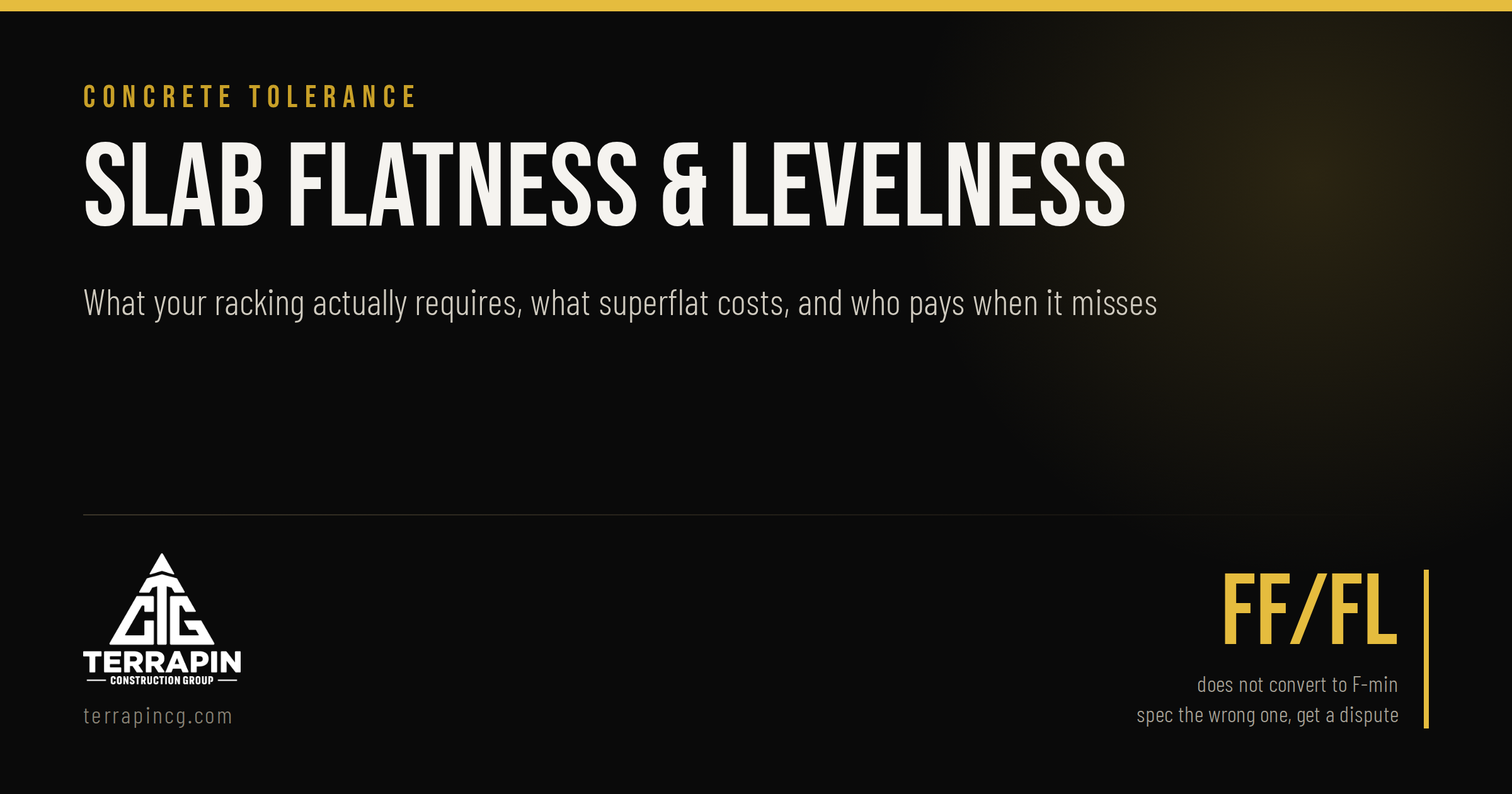 Warehouse Slab Flatness and Levelness in 2026: What Your Racking Actually Requires, What Superflat Costs, and Who Pays When It Misses