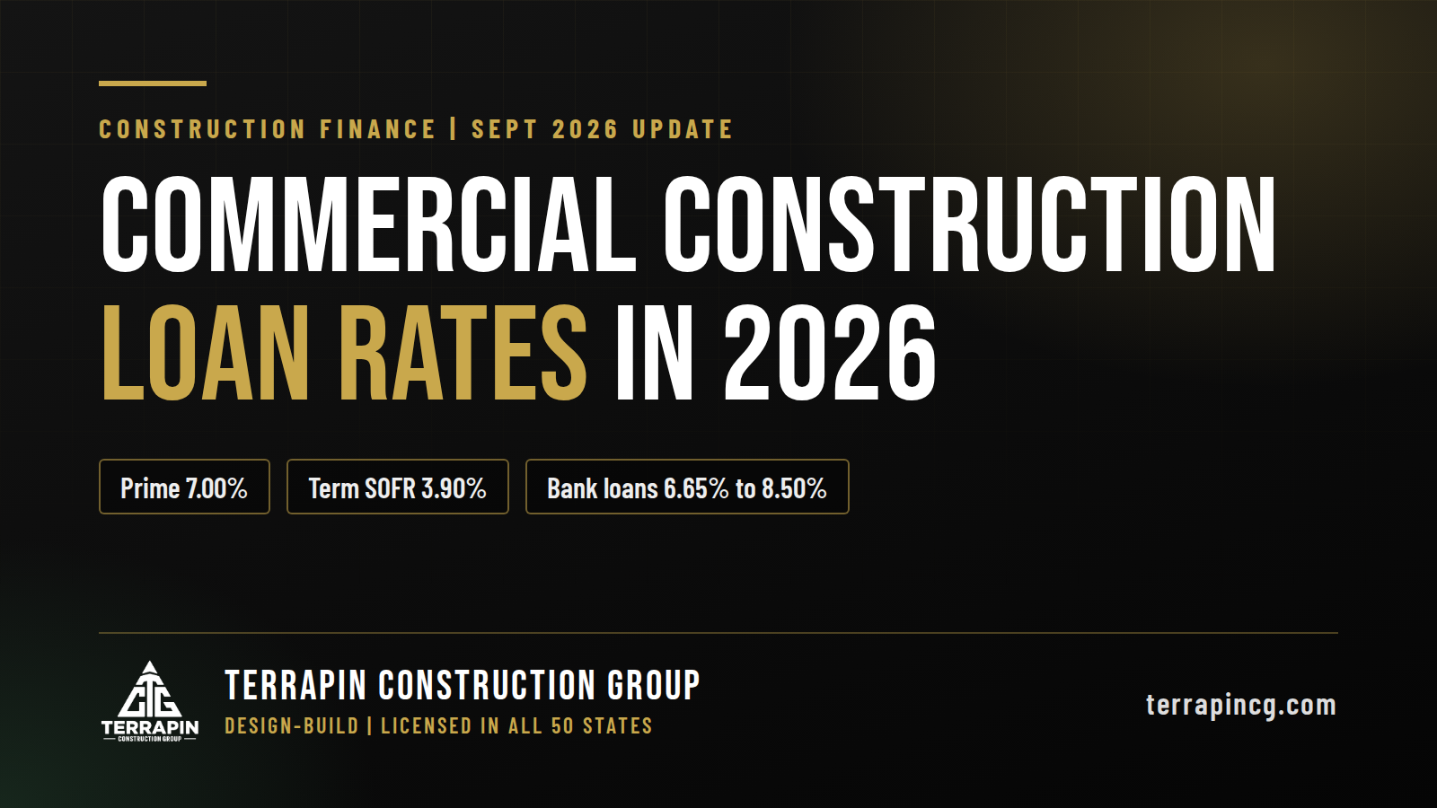 Commercial Construction Loan Rates in 2026: Current Ranges, How Lenders Price Your Project, and How to Qualify