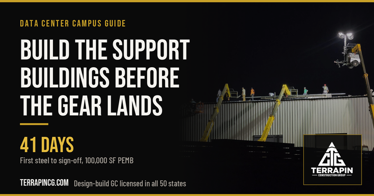 Data center support buildings PEMB staging warehouse cost per square foot 2026