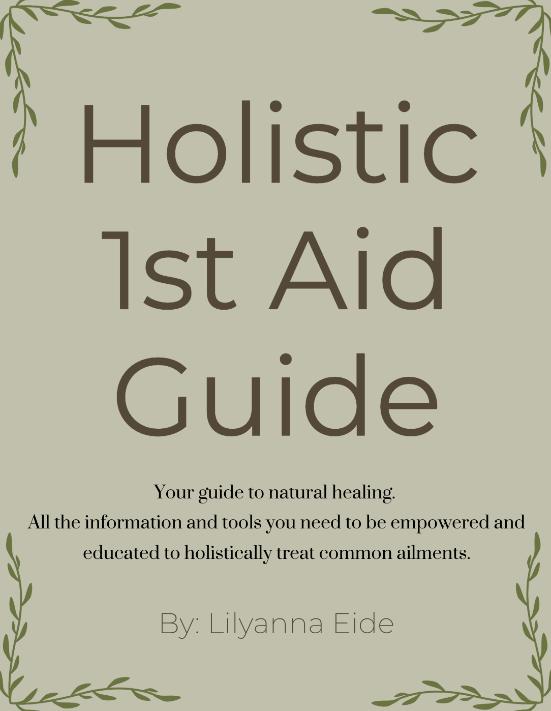 Holistic 1st Aid Guide