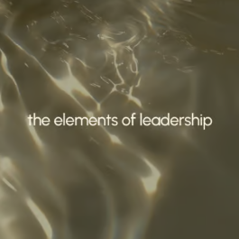 4.28 | the elements of leadership series: water