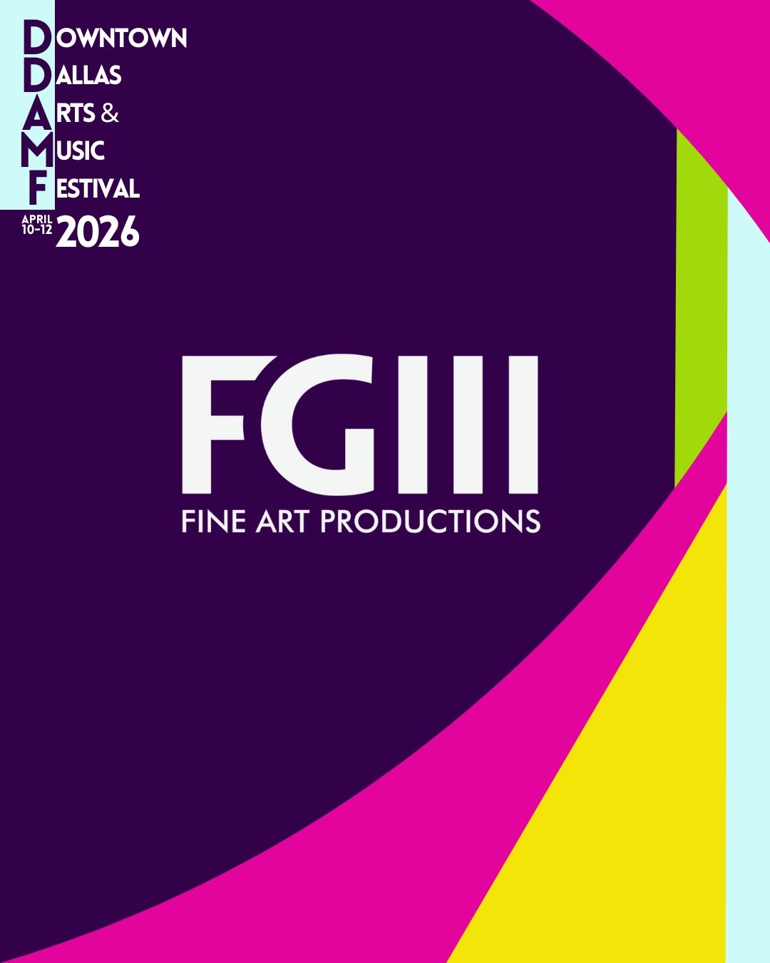 Another organization helping power DDAMF is FGIII Fine Art Productions. We&rsquo;re proud to have them as part of the team behind the festival.

FGIII plays a significant role within the DFW art community as a liaison between artistic talent and stra