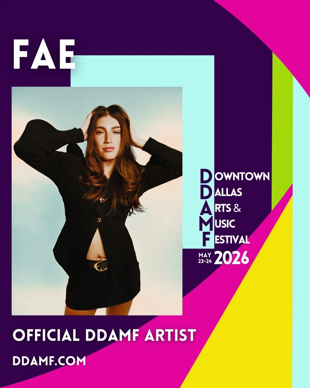 The next wave of DDAMF artists is here.

Memorial Day Weekend is almost here, and Downtown Dallas is ready to welcome everyone for two days of live music, local creativity, food, community, and festival energy.

Whether you&rsquo;re coming for the mu