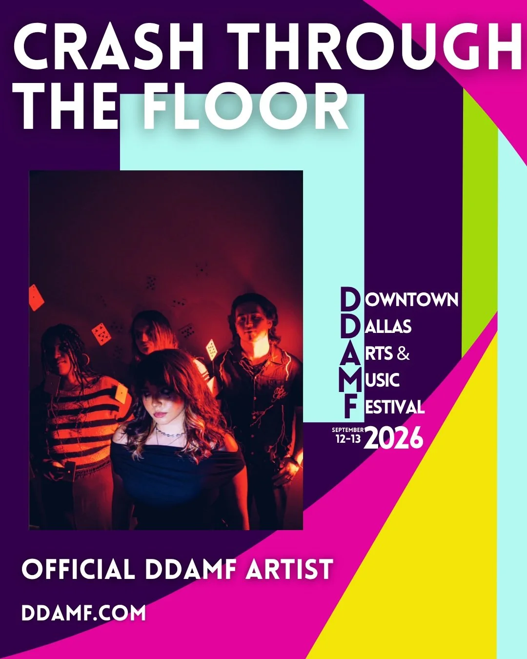 More local music is coming to the DDAMF stage.

Downtown Dallas is turning into a home for live music, creativity, community, and two full days of performances from artists across the DFW scene.

Joining the lineup:

@crashthroughthefloor
@haleymarie