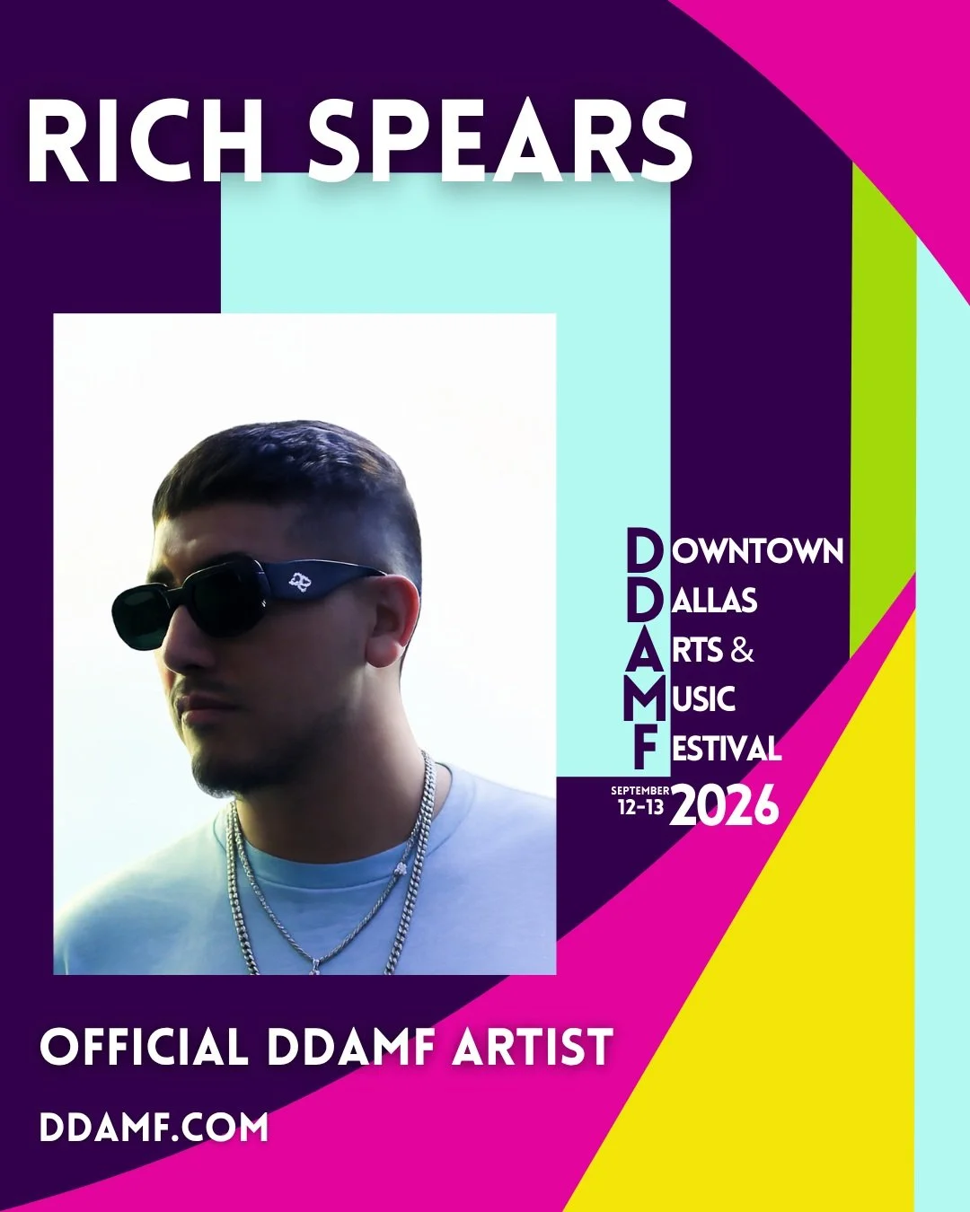 The DDAMF artist announcements aren&rsquo;t slowing down.

Three more artists are joining a weekend packed with Dallas music, local talent, community, food, and free festival energy in the heart of Downtown.

Catch them live:

@djstarstruck
@the.rich