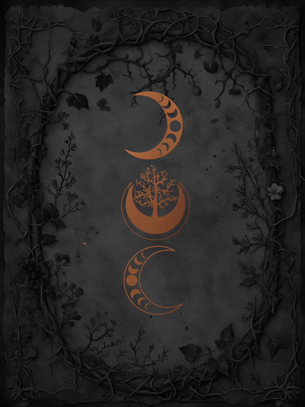Botanical Oracle card back