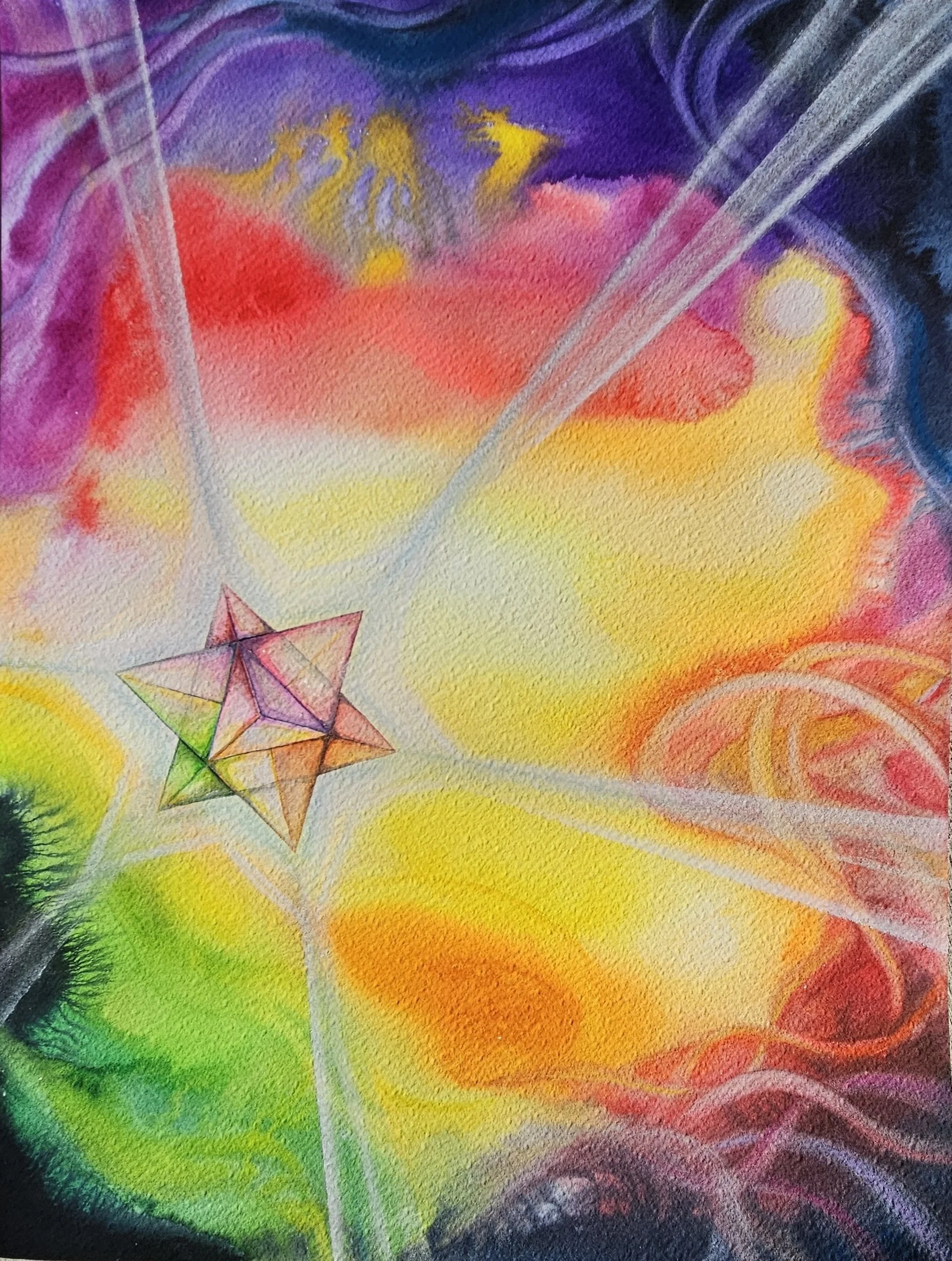 Pure Energy!
12x16 Watercolor & Pastel - Water from Blue Heron Spring