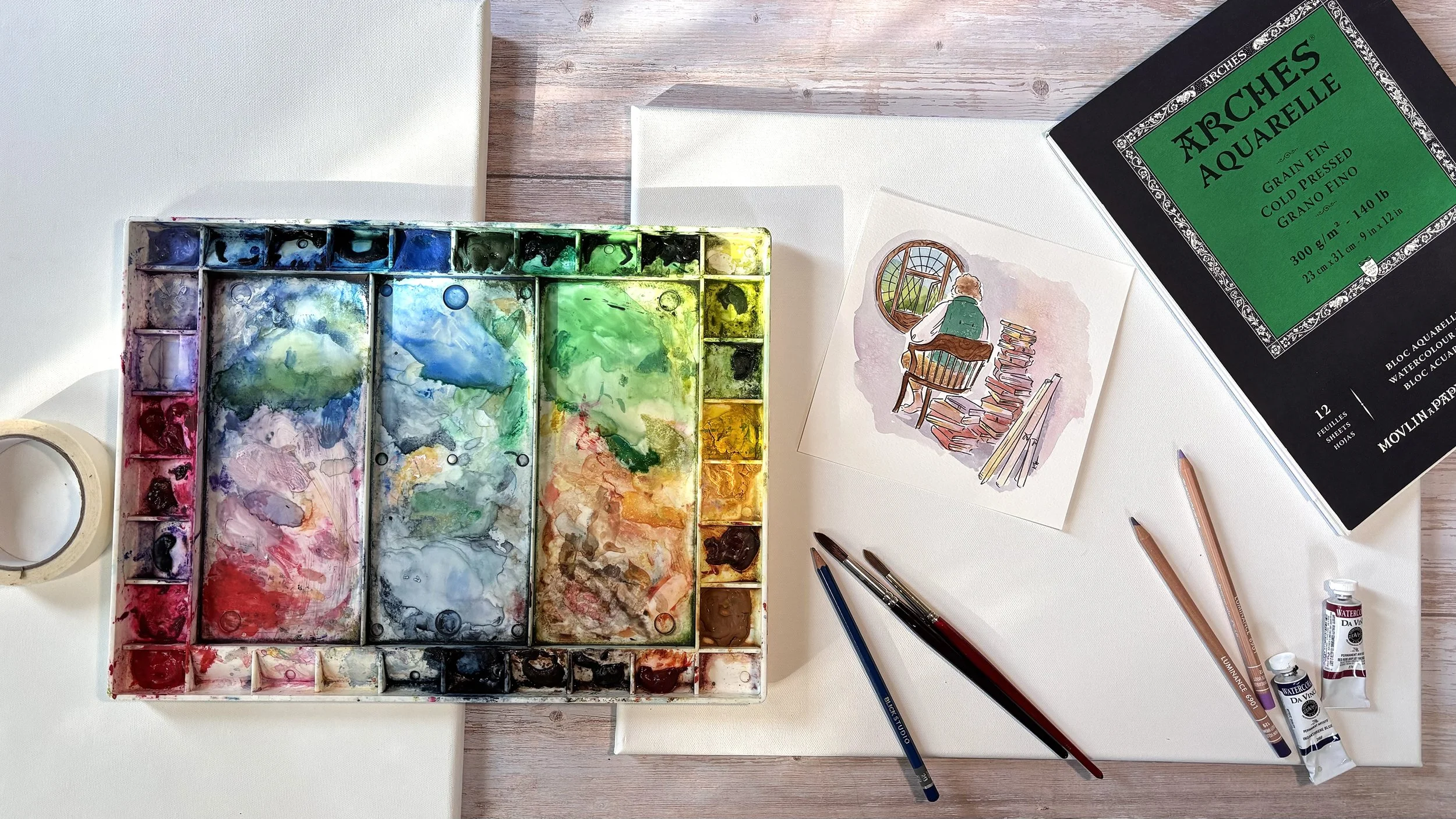 The Beginner’s Watercolor Supply List (Everything You Actually Need)