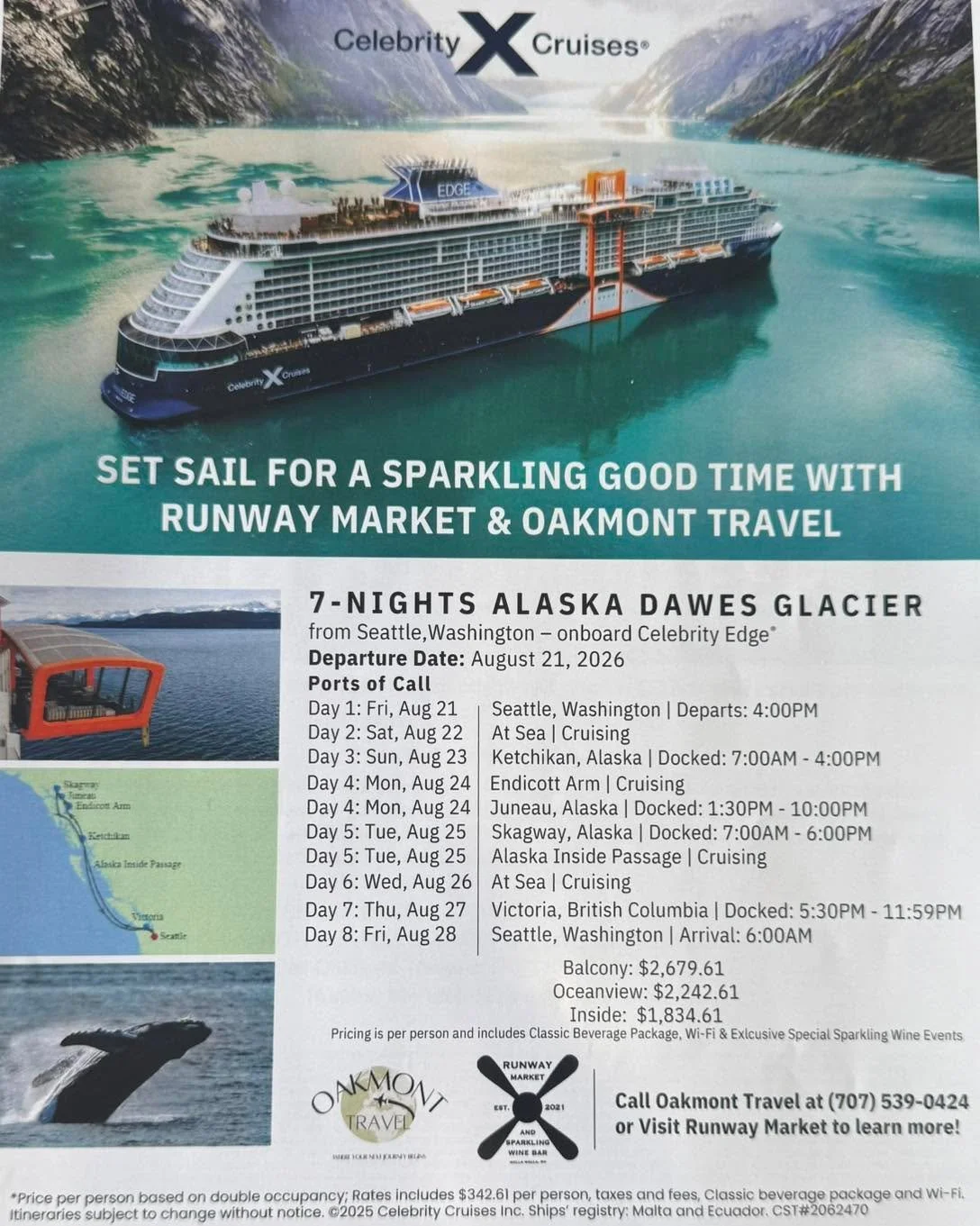 Last Call for a Freebie at Sea!
Today&rsquo;s your FINAL chance to snag $100 Onboard Credit for our Alaska Cruise 2026&mdash;grab it before it sails away! ⏳🛳