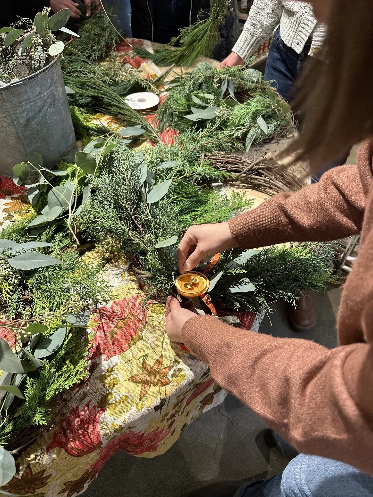 Wreathmaking Class w/Posies by Pine
