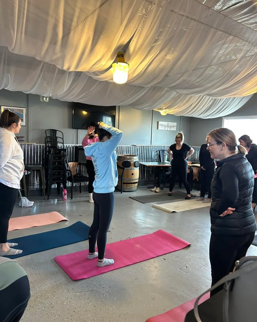 It&rsquo;s a beautiful day at Runway Market ☀️🥂

Come enjoy some bubbles, soak up the good vibes, and treat yourself to a little sparkle today ✨

And don&rsquo;t forget &mdash; Pilates is happening tomorrow! 💪🧘&zwj;♀️
Grab a friend, roll out your 