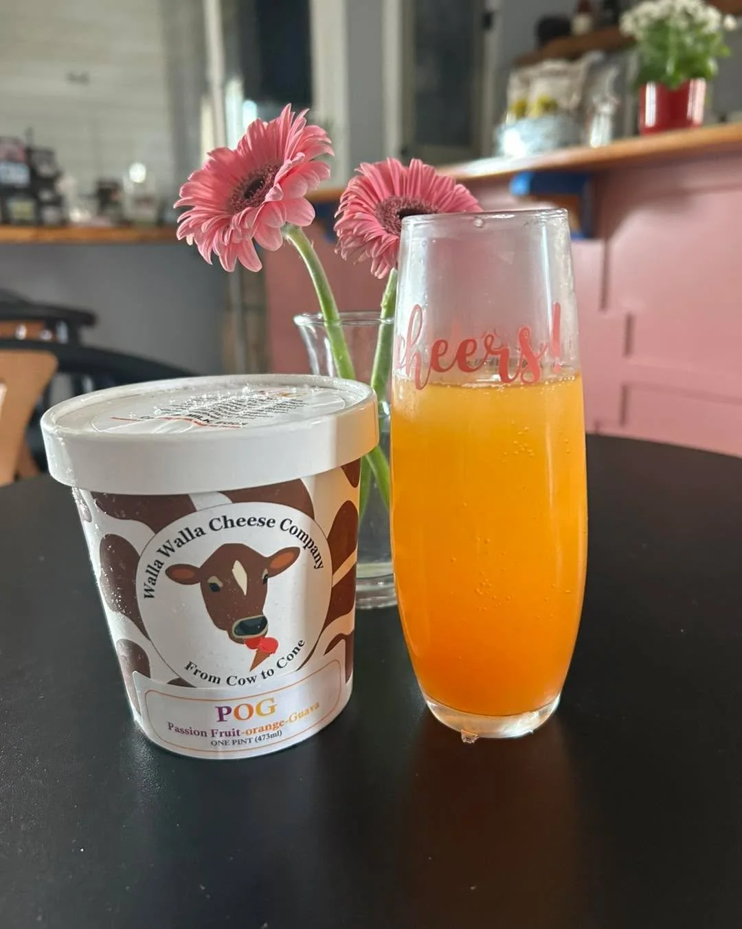 Our POG Mimosa just got an upgrade &mdash; featuring Walla Walla Cheese Company POG Ice Cream 🍊🍍

Yes&hellip; you read that right. Creamy, citrusy, tropical goodness topped with bubbles. It&rsquo;s bright, fun, and absolutely delicious.

Trust us &