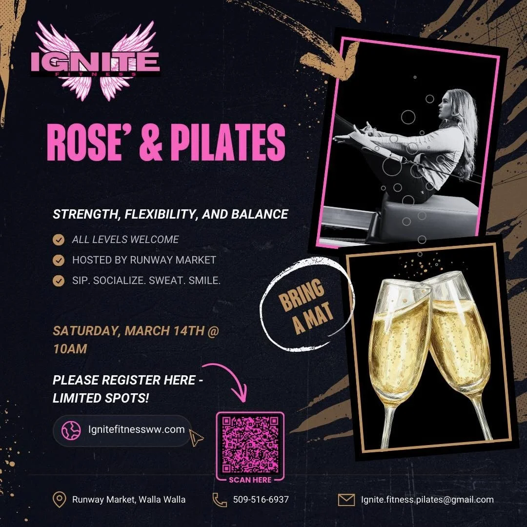 ✨ Ros&eacute; &amp; Pilates is Back! ✨

Join us Saturday, March 14th at 10AM at Runway Market for a fun morning of strength, flexibility, and balance &mdash; followed by bubbles, of course 🥂

All levels are welcome, so grab a friend, bring a mat, an