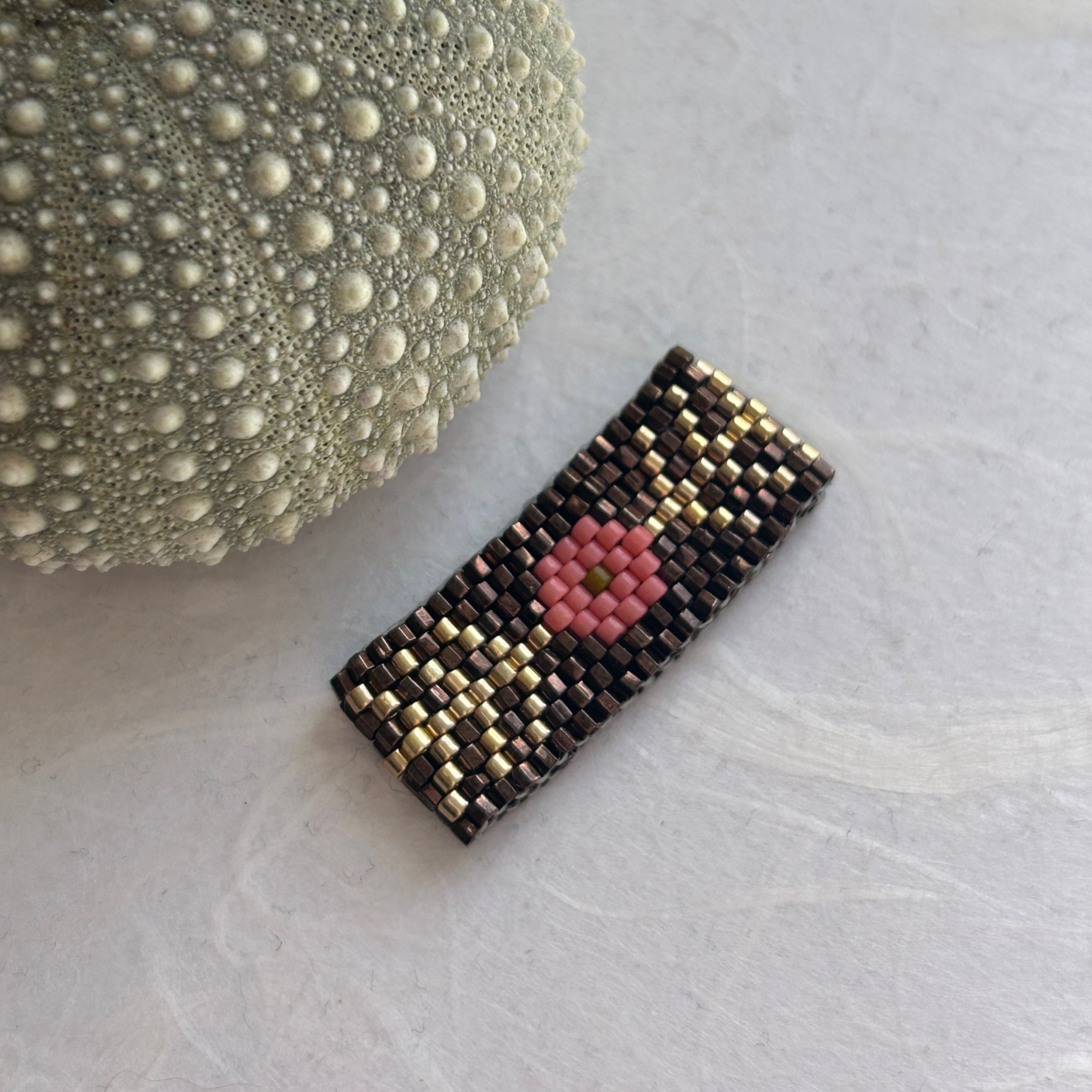 meadowloom ring - bronze & coral