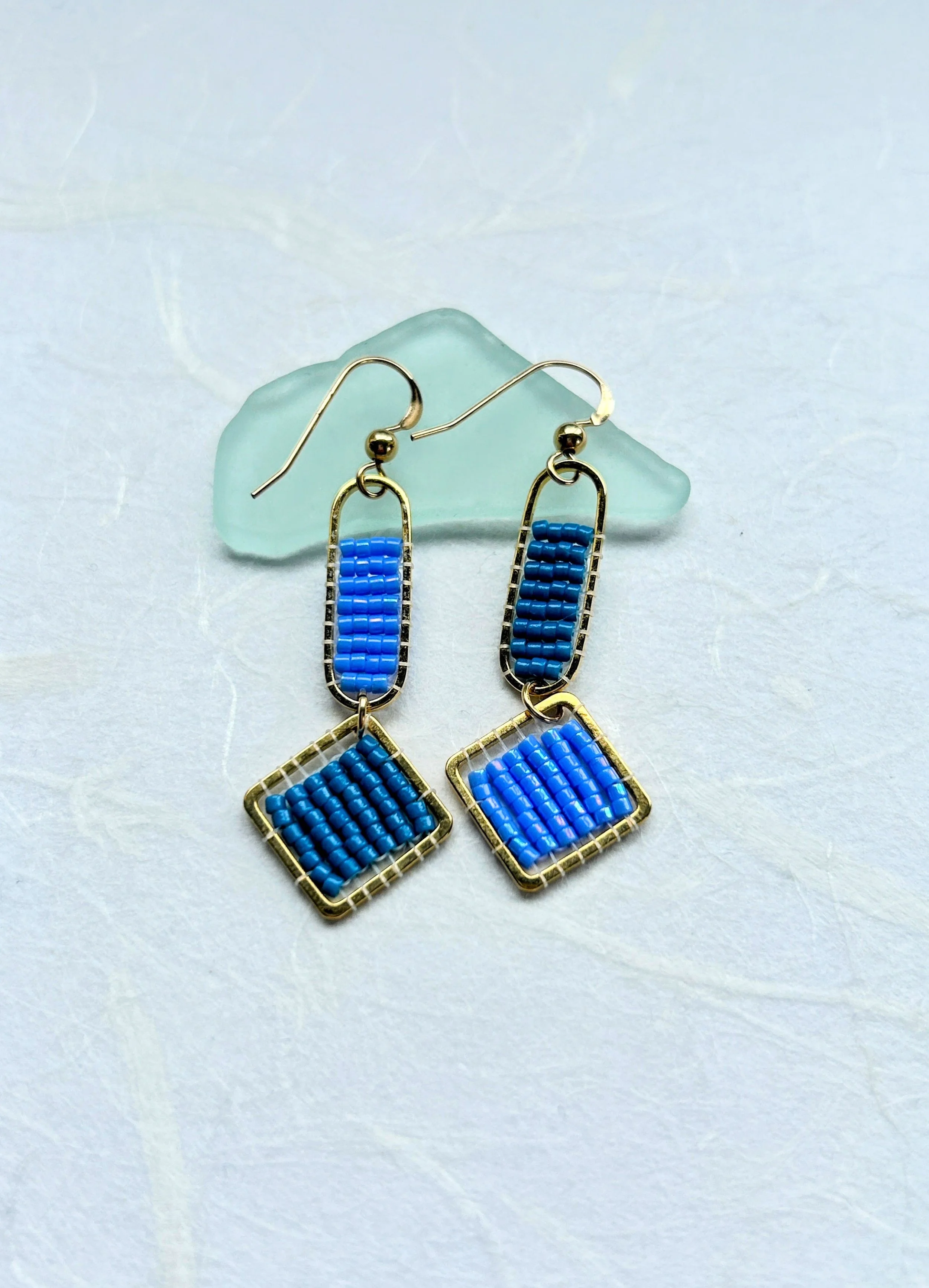Mizuame earrings - juniper