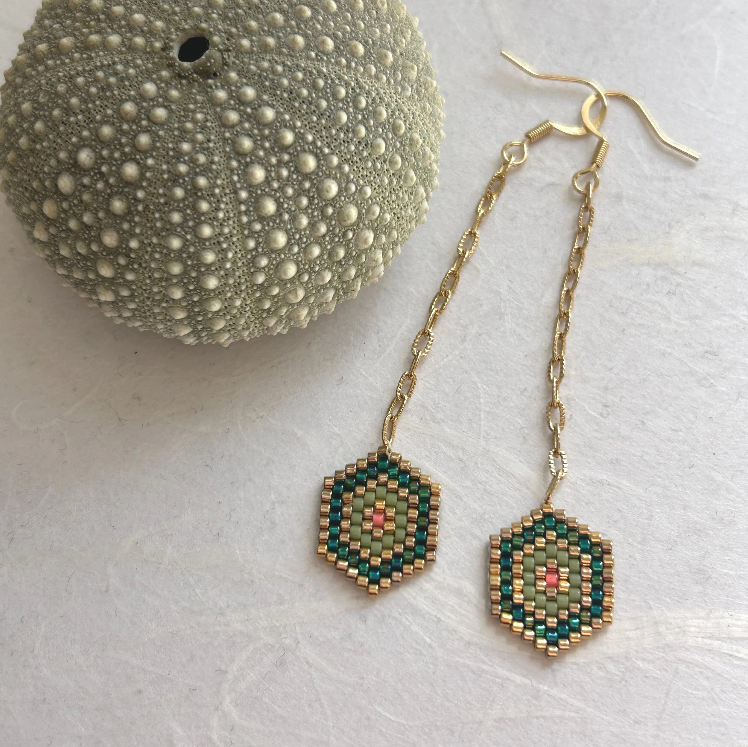 kikko earrings - emerald