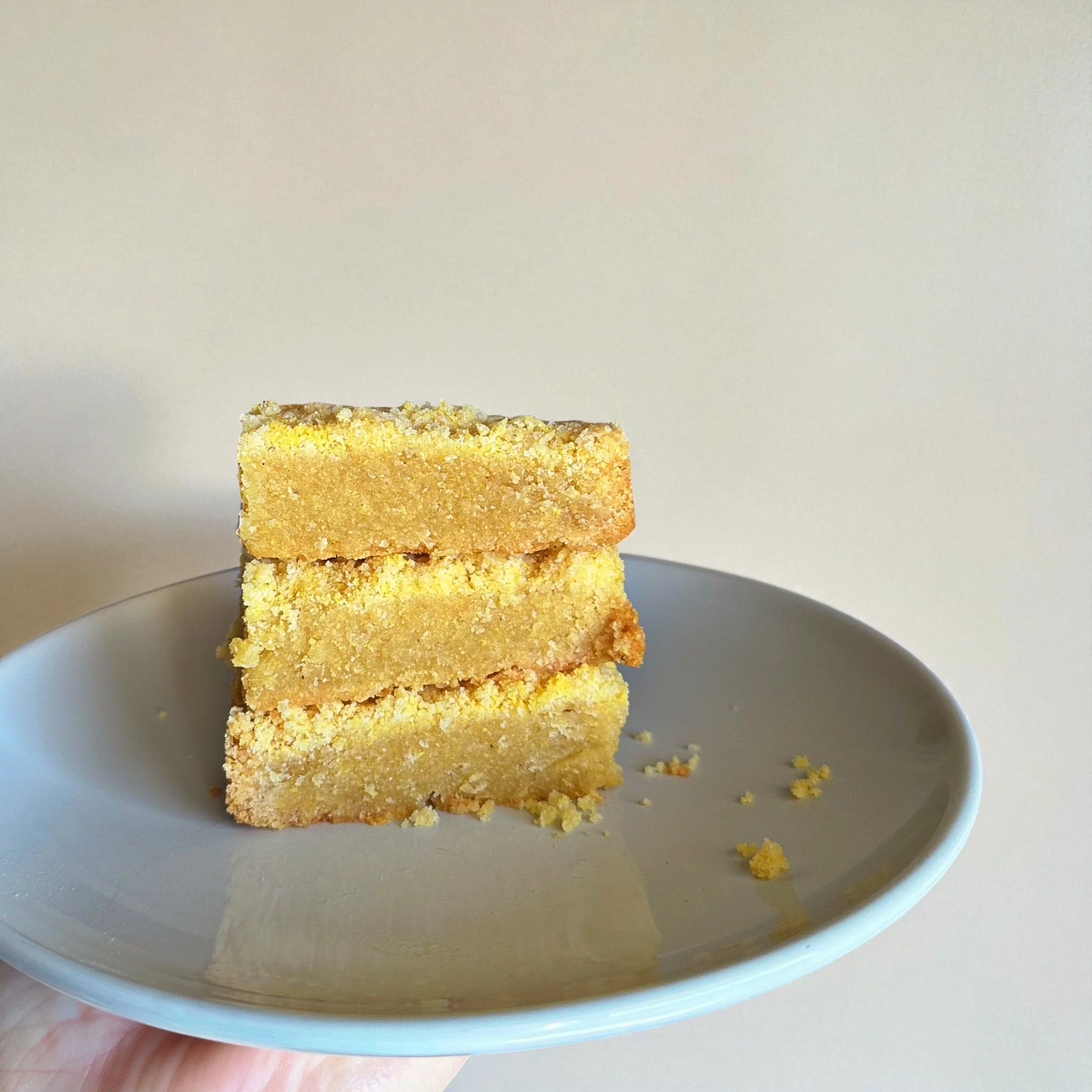 Cornbread shortbread tray