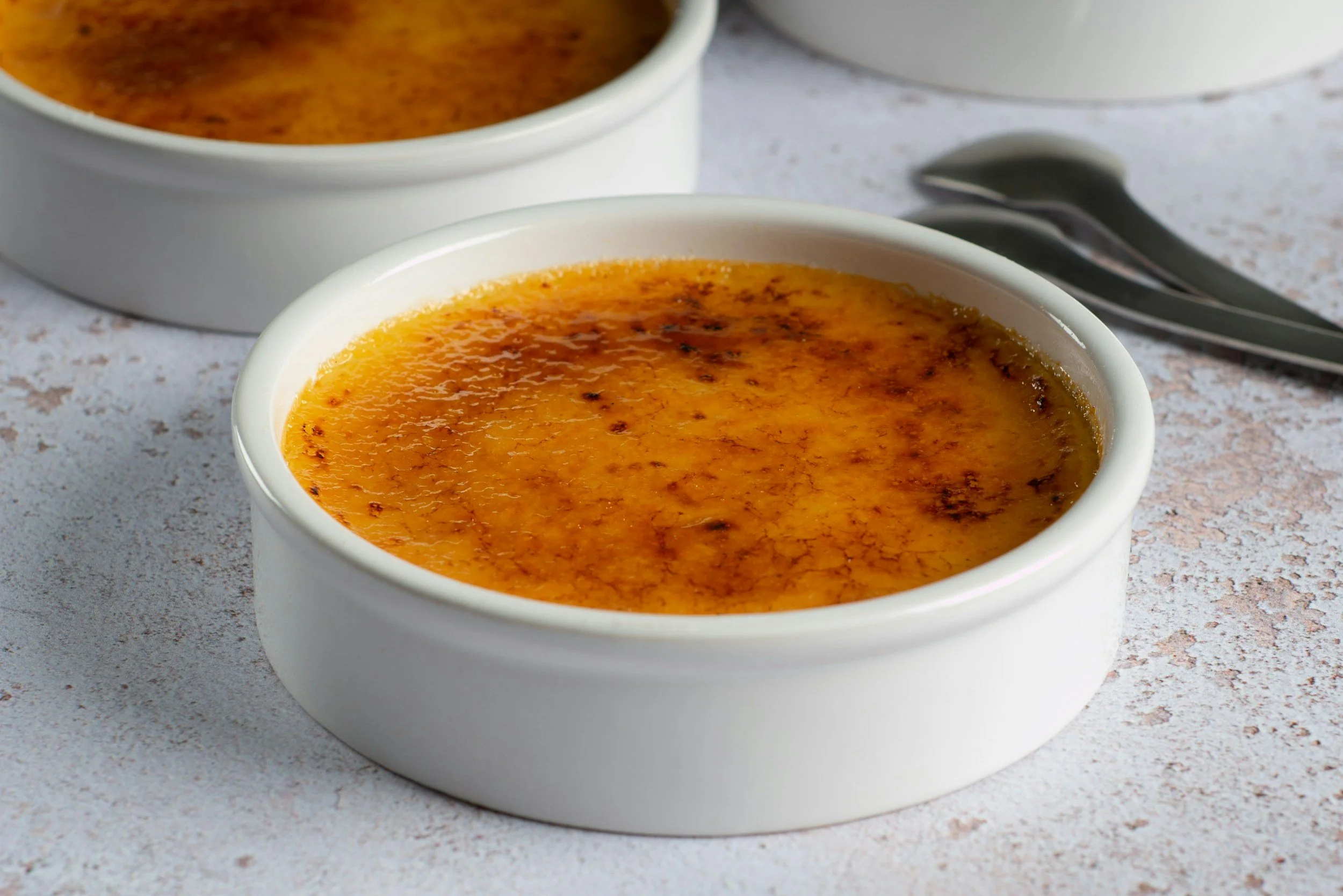 Vanilla Bean Crème Brûlée with Coffee Infusion