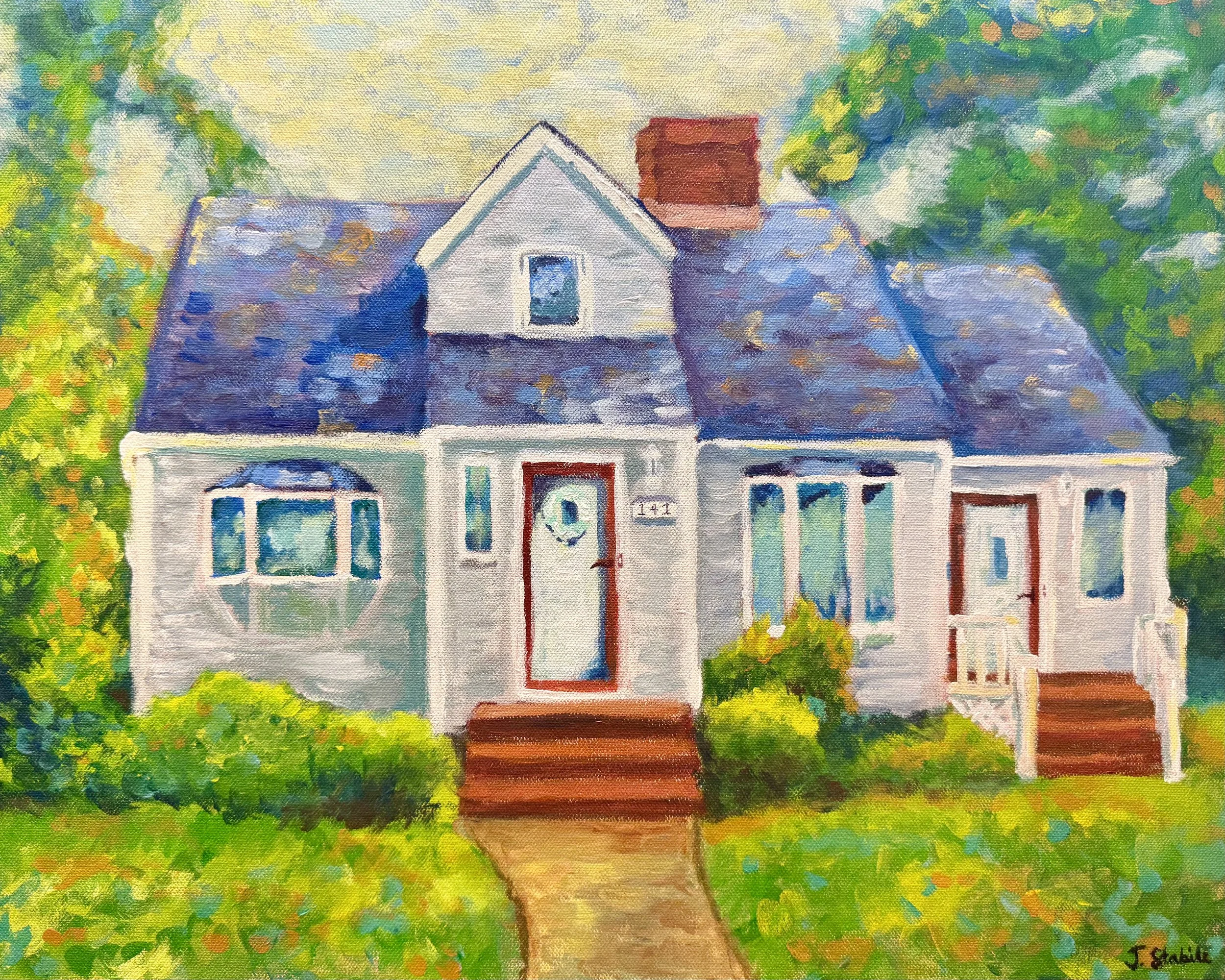 Home Acrylic on 16 x 20 inch Canvas