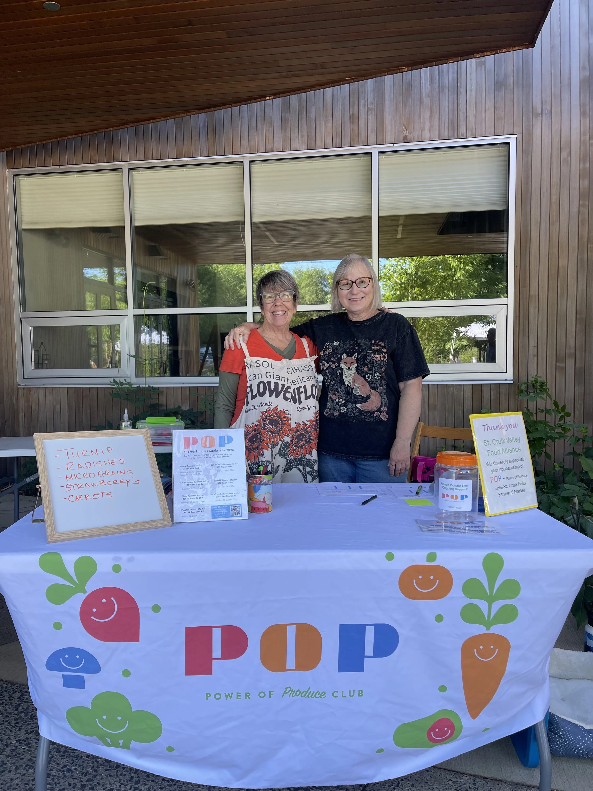 Michelle and Vivian (as well as Marcie) lead the POP program in St. Croix Falls