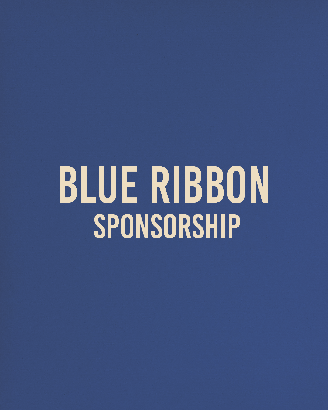 Blue Ribbon Sponsor