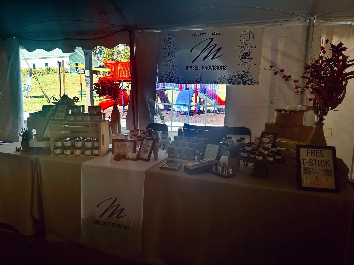 🍂 Last day of the Monroe County Fall Festival! Grab your T-Balm, T-Salve &amp; T-Stick bundle + be the first to snag our new fall scents before they launch online Sept. 14.  Don&rsquo;t miss out&mdash;come see us today! 💚🐮

#MassieProvisions #Fall