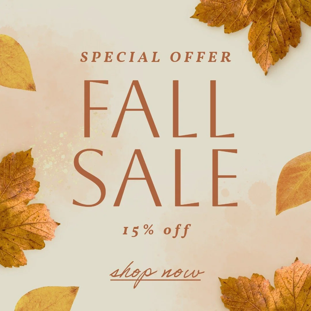 Fall savings are here! 🍁
Take 15% off all fall favorites all month long.
No tricks&mdash;just pure, handcrafted treats.

#TallowSkincare #FallSale #SmallBatchBeauty