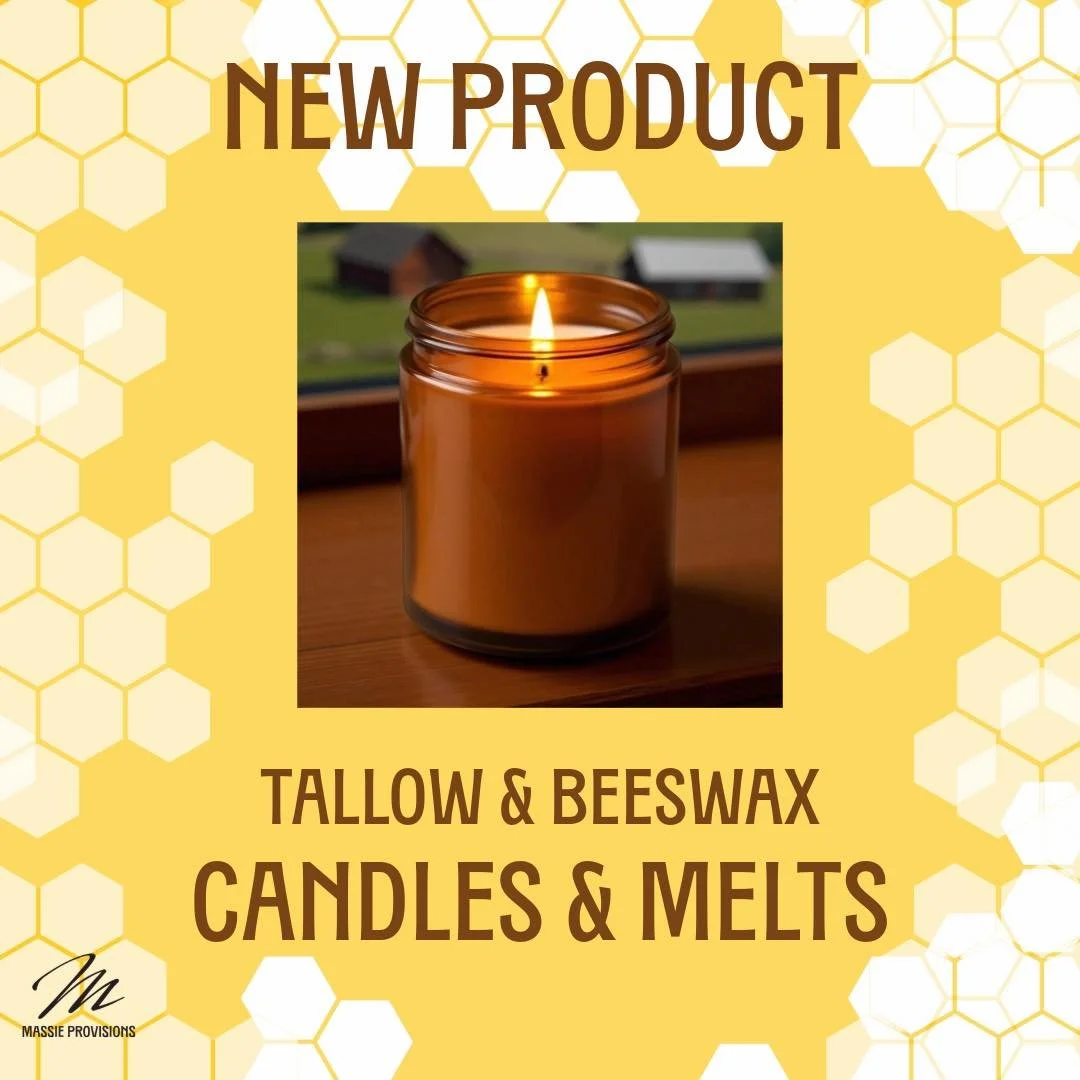 Clean burn. Natural glow.
Meet our T-Wax Candles &mdash; handcrafted with pure beeswax + grass-fed tallow for a slow, clean burn and soft, natural scent.

Available now in Honey Vanilla, Sanctuary, Lavender Grapefruit, and rotating seasonal favorites