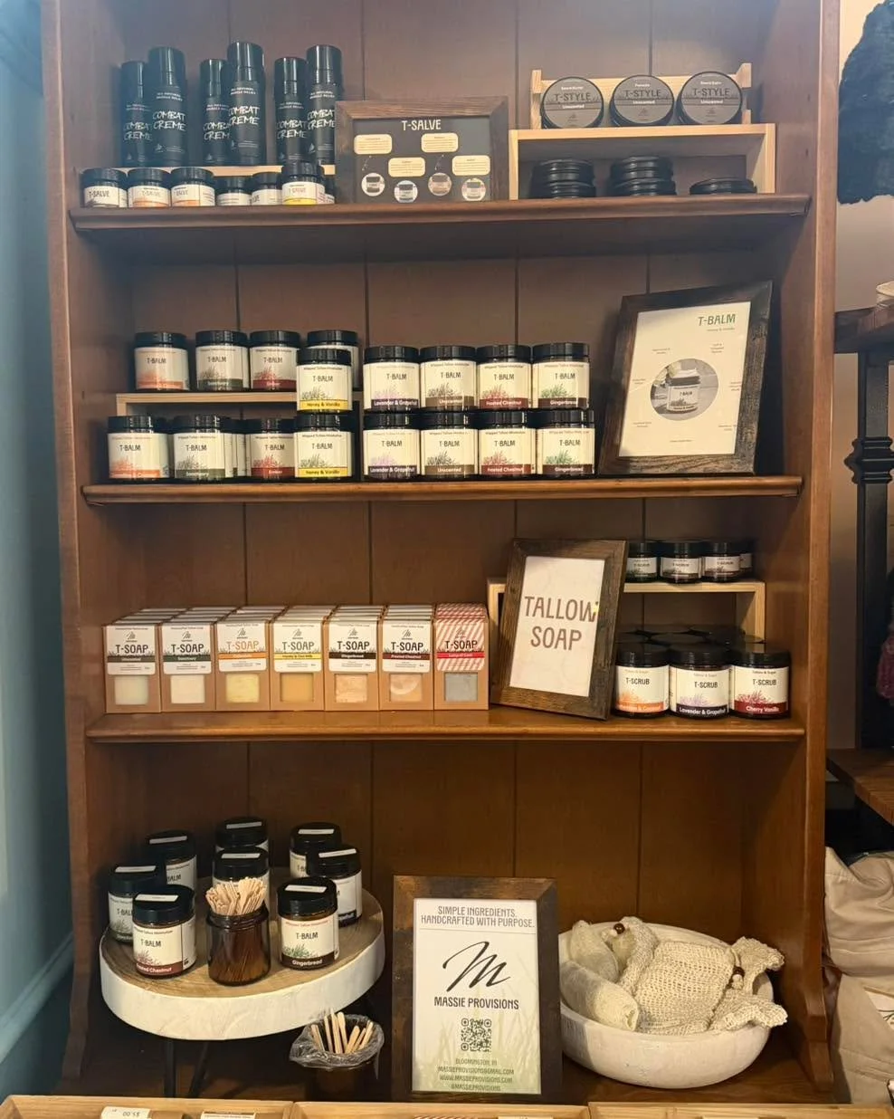 ✨ Restock Day! ✨
It&rsquo;s that time again &mdash; shelves are freshly stocked with your favorite Massie Provisions!

You can find our full line of handcrafted tallow goods at:
🪵 bloomingtonfarmstopcollective
🌾 bethellnfarmstop
🌻 The IN Store

As