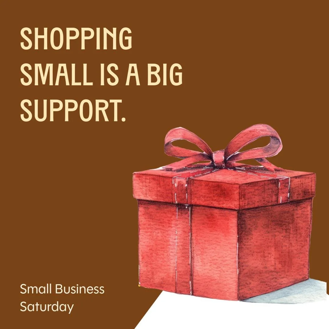 Today&rsquo;s the day to shop small + shop local.
To celebrate, we&rsquo;re offering:

📦 Free shipping on all orders
🎁 A special gift tucked into every $20+ order

And if you&rsquo;re out and about today, don&rsquo;t forget to support local makers 