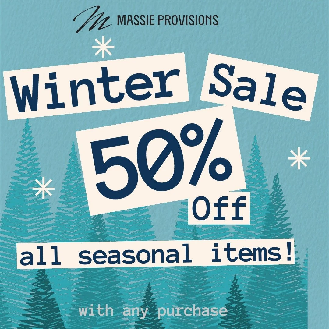 ✨ Seasonal Sale Alert! ✨
Now through December 25th, enjoy 50% off all seasonal items with any purchase!

Stock up on your favorite winter scents, snag last-minute gifts, or treat yourself while these limited batches are still here. Once they&rsquo;re