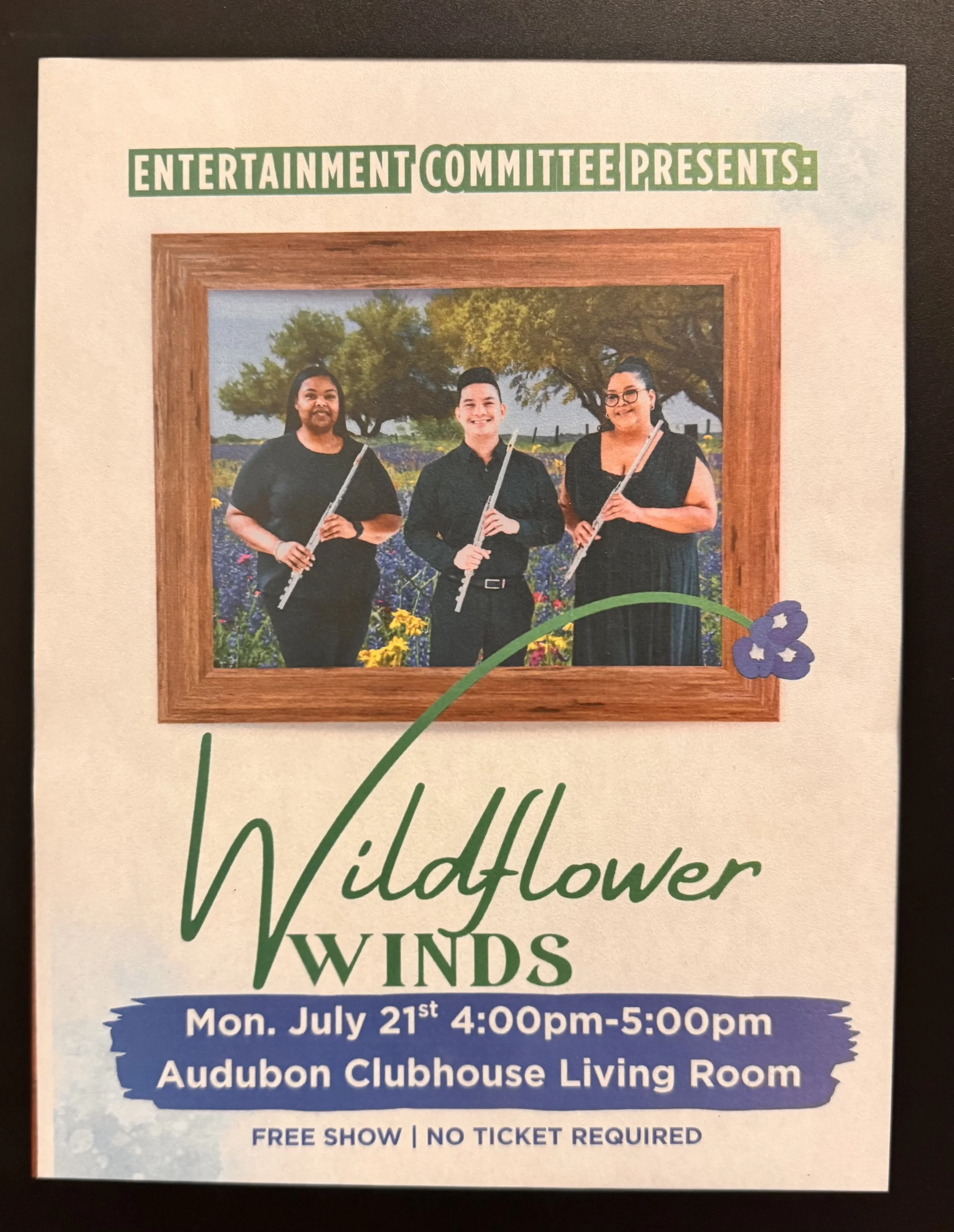 Flyer from one of our gigs