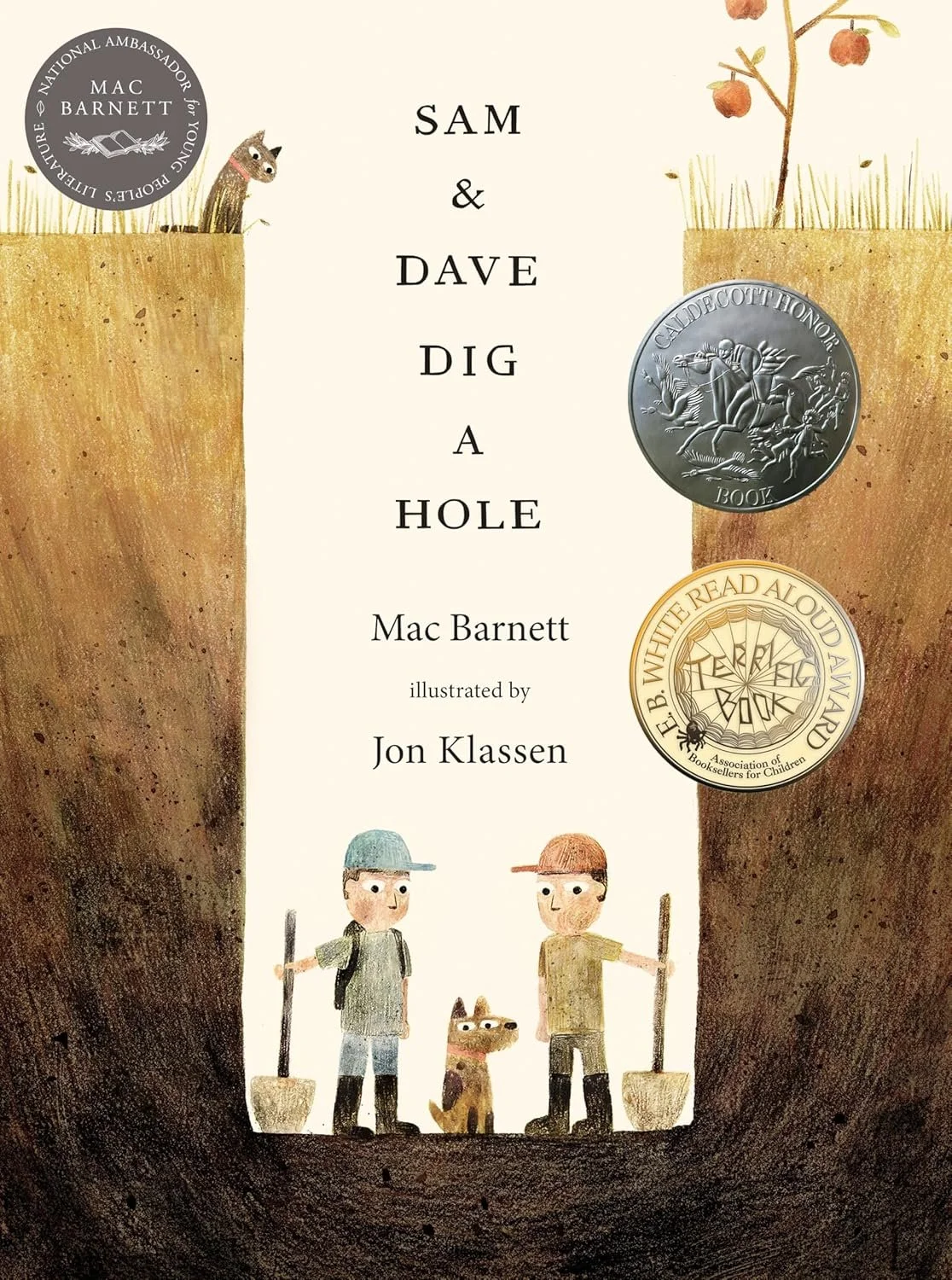 cover of picture book Sam and Dave Dig a Hole by Mac Barnett and Jon Klassen