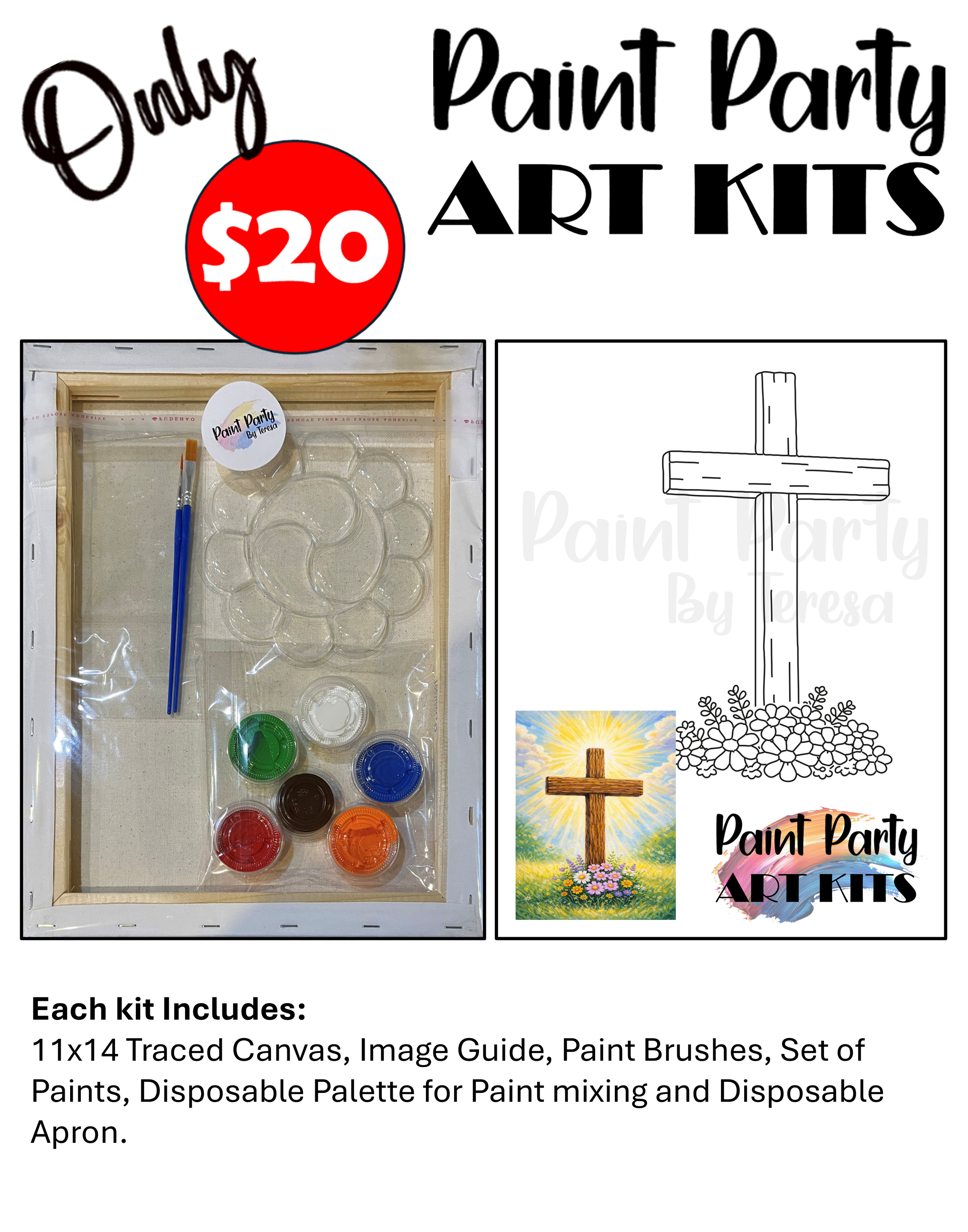 Paint Party Art Kit – He Is Risen