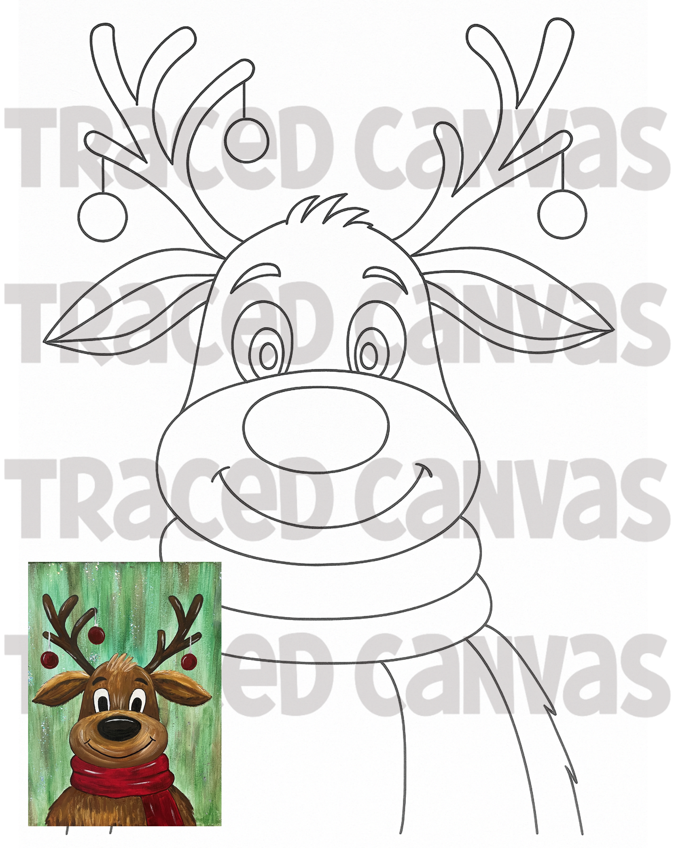 Deerest Boy - Traced Canvas