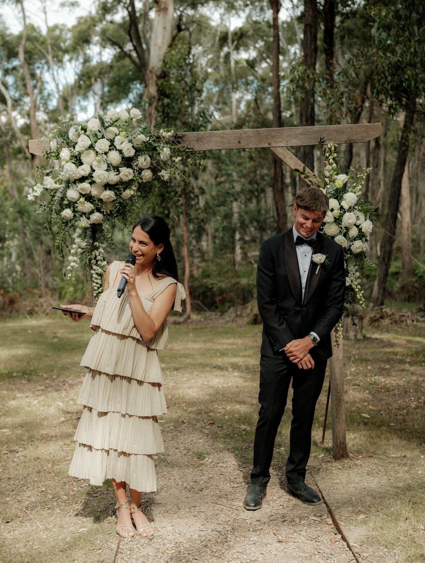 "Kahani! Thank you so much! I wish we could give more then 5 stars. You are legit the reason we were so comfortable saying our vows with excitement and openness. You created the most beautiful, engaging and happy vibe. All of our guests were equ