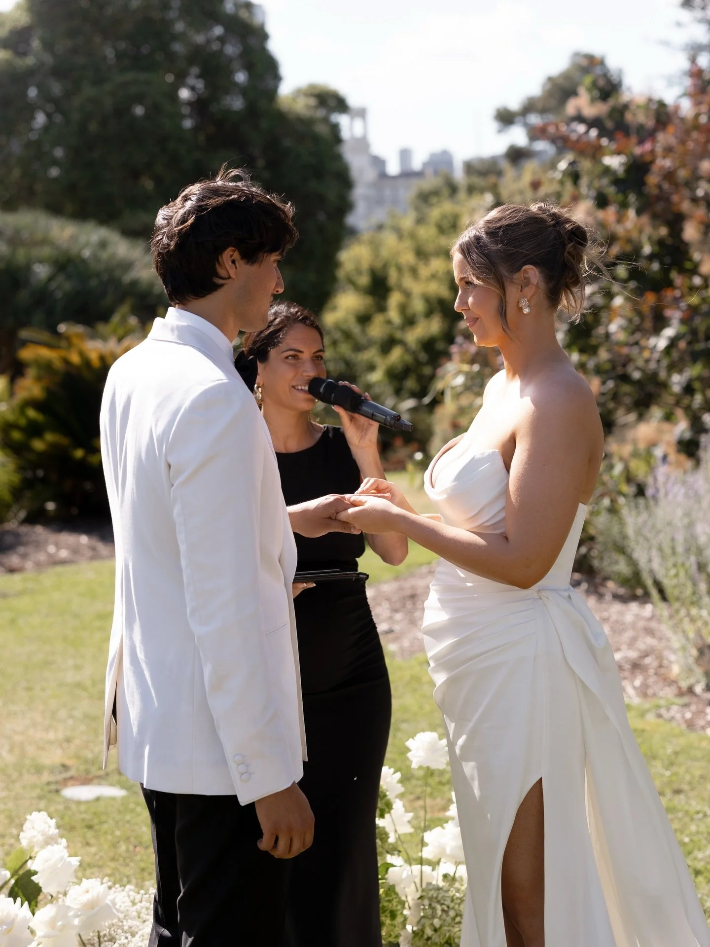 Golly this was a glorious day for a garden soir&eacute;e... except the real glory came from these two utterly genuine souls, of course, whose true presence in these marrying moments I'll remember for a long while yet @bellaransome @zacharygration x

