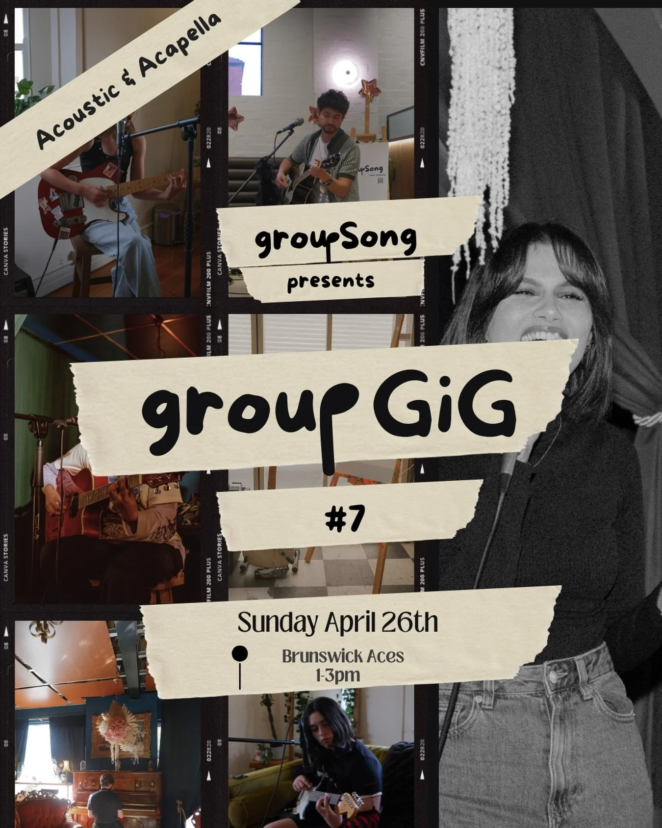 groupGiG #7 is here 🎶

We&rsquo;re back at one of your faves &mdash; Brunswick Aces &mdash; for an afternoon of acoustic + a cappella ✨

🌿 intimate performances &amp; stacked harmonies

AND&hellip; we&rsquo;ve got something special this time 👀

🍴