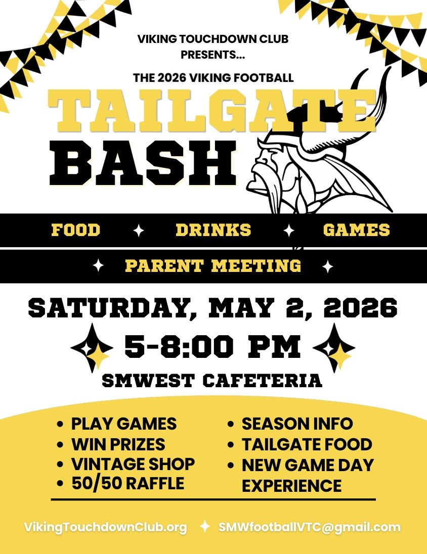 2026 Viking Football Tailgate Bash &amp; Parent Meeting