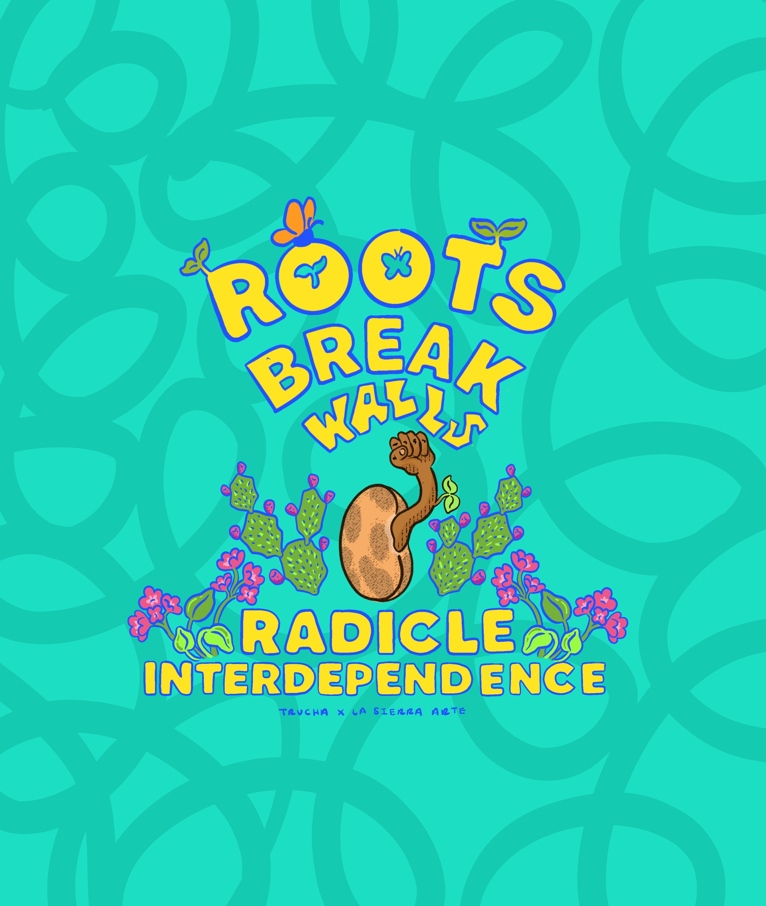 Zine cover for Trucha RGV Roots Break Walls