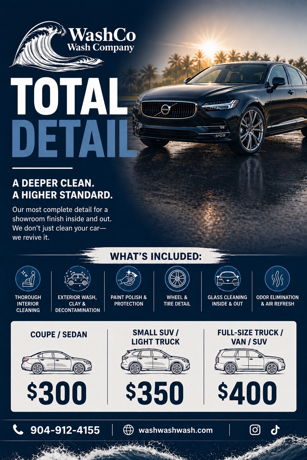 WashCo Total Detail: The Best Full Car Detailing Service in Jacksonville &amp; St. Augustine, FL