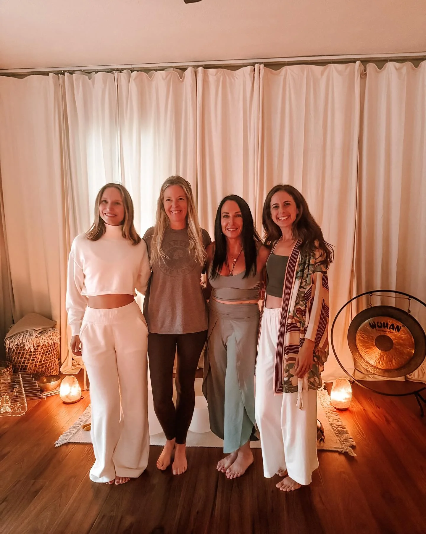 These incredible women led the most beautiful workshop this evening, a soul-nourishing blend of learning about our cycles, discovering ways to support our bodies through each phase, gentle yoga practices aligned with our hormones, and even healthy bi