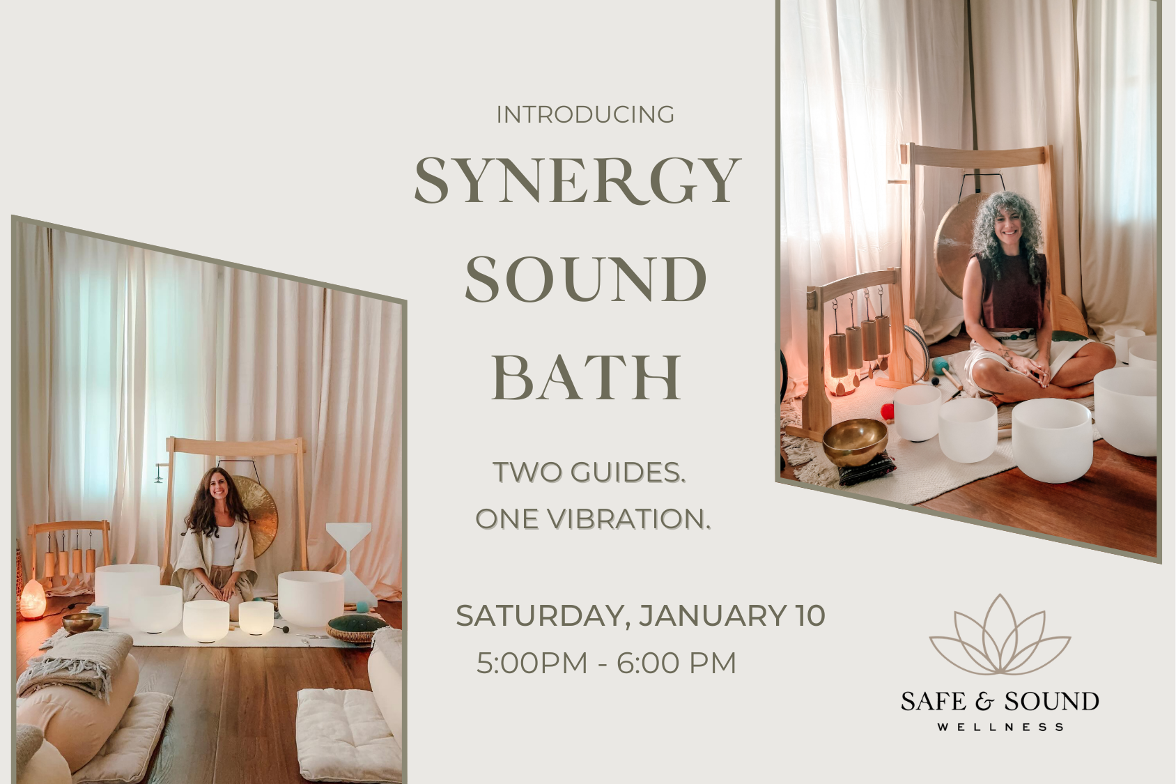 Synergy Sound Bath: Two Guides. One Vibration. 