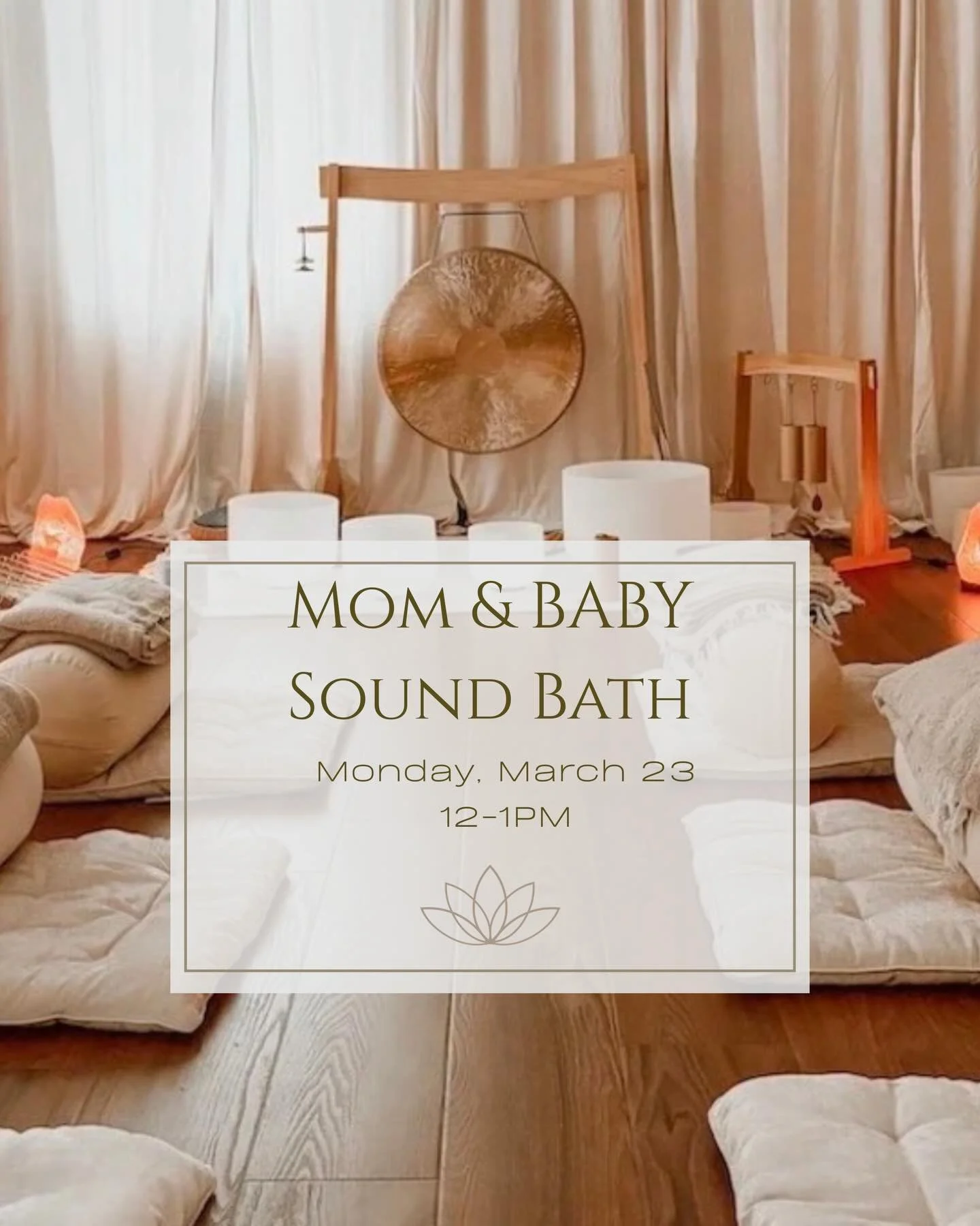 Mama &amp; Baby Sound Bath ✨✨
with @safeandsoundwellness

Sunday, March 23rd | 12&ndash;2pm
📍 Safe &amp; Sound Wellness (inside @ocartandwellnesslounge)
Free parking available onsite

Join us with your sweet little one for our next Mama &amp; Baby S