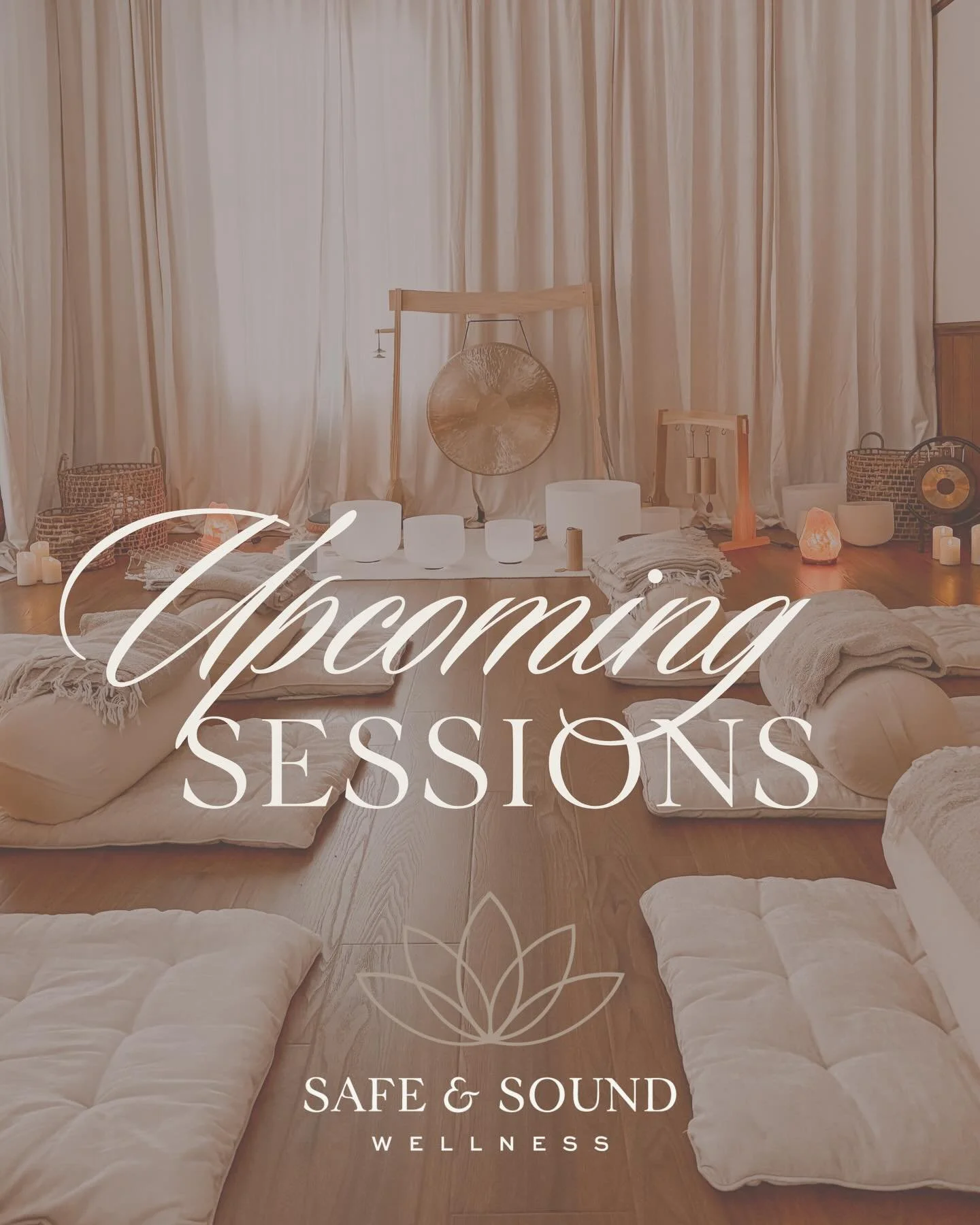 If you have joined a sound bath session with @safeandsoundwellness you already know the magic that unfolds in our studio. 

You are welcomed with quiet and warmth, and the world outside disappears, phones off, just for 1 hour, you don&rsquo;t have an