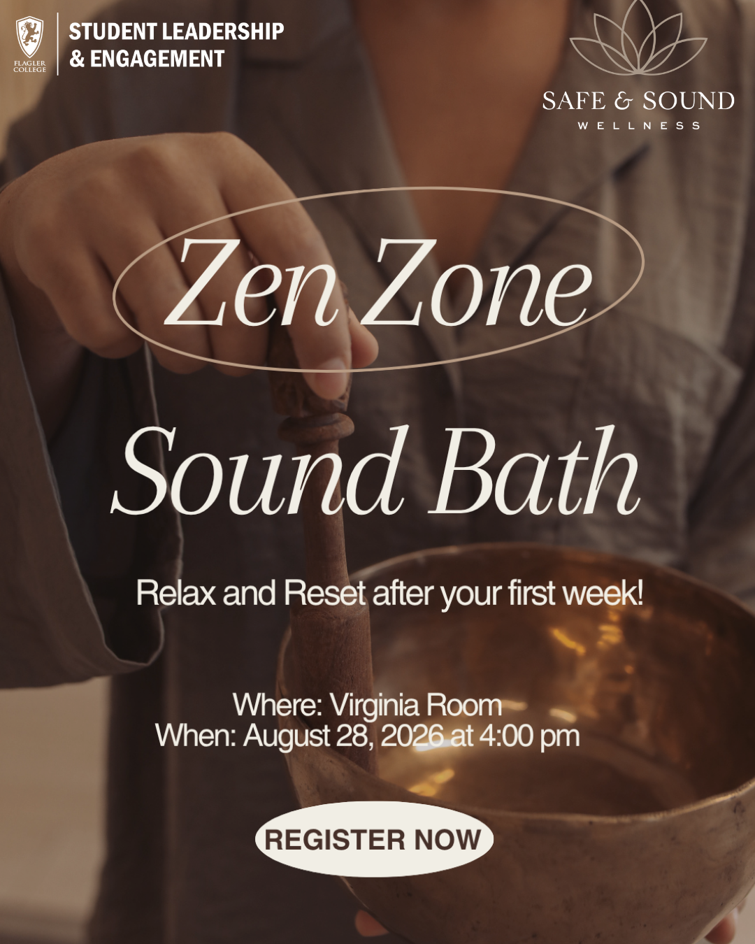 Flagler Students Welcome Week Sound Bath
