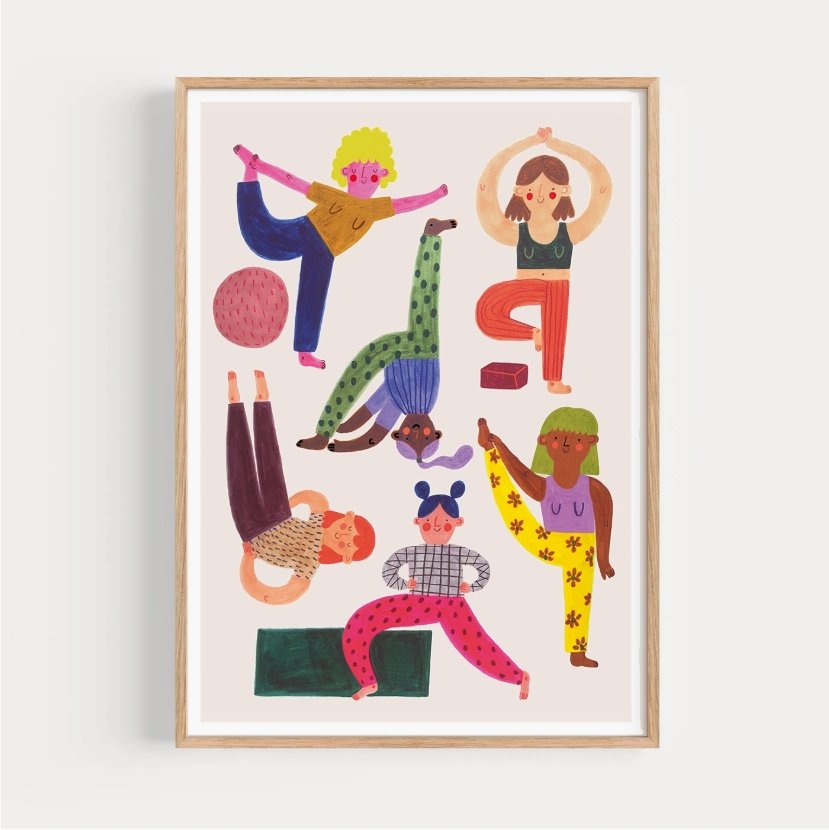 Yoga Girls Print