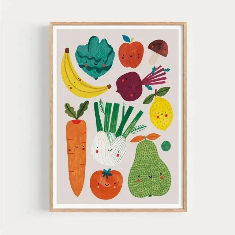 Fruit & Vegetable Print