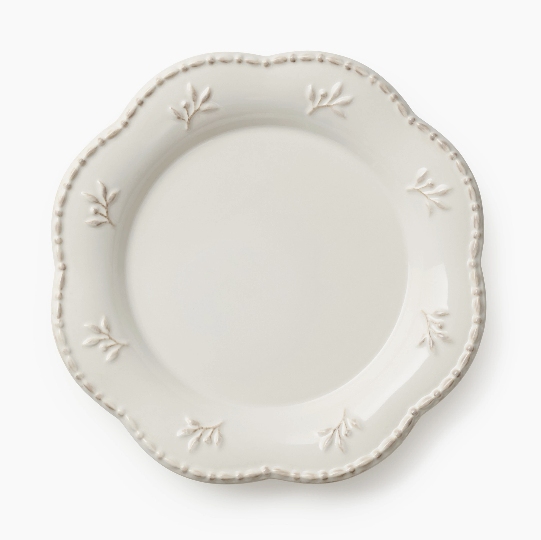 Ivory Leaf Salad Plate | $3