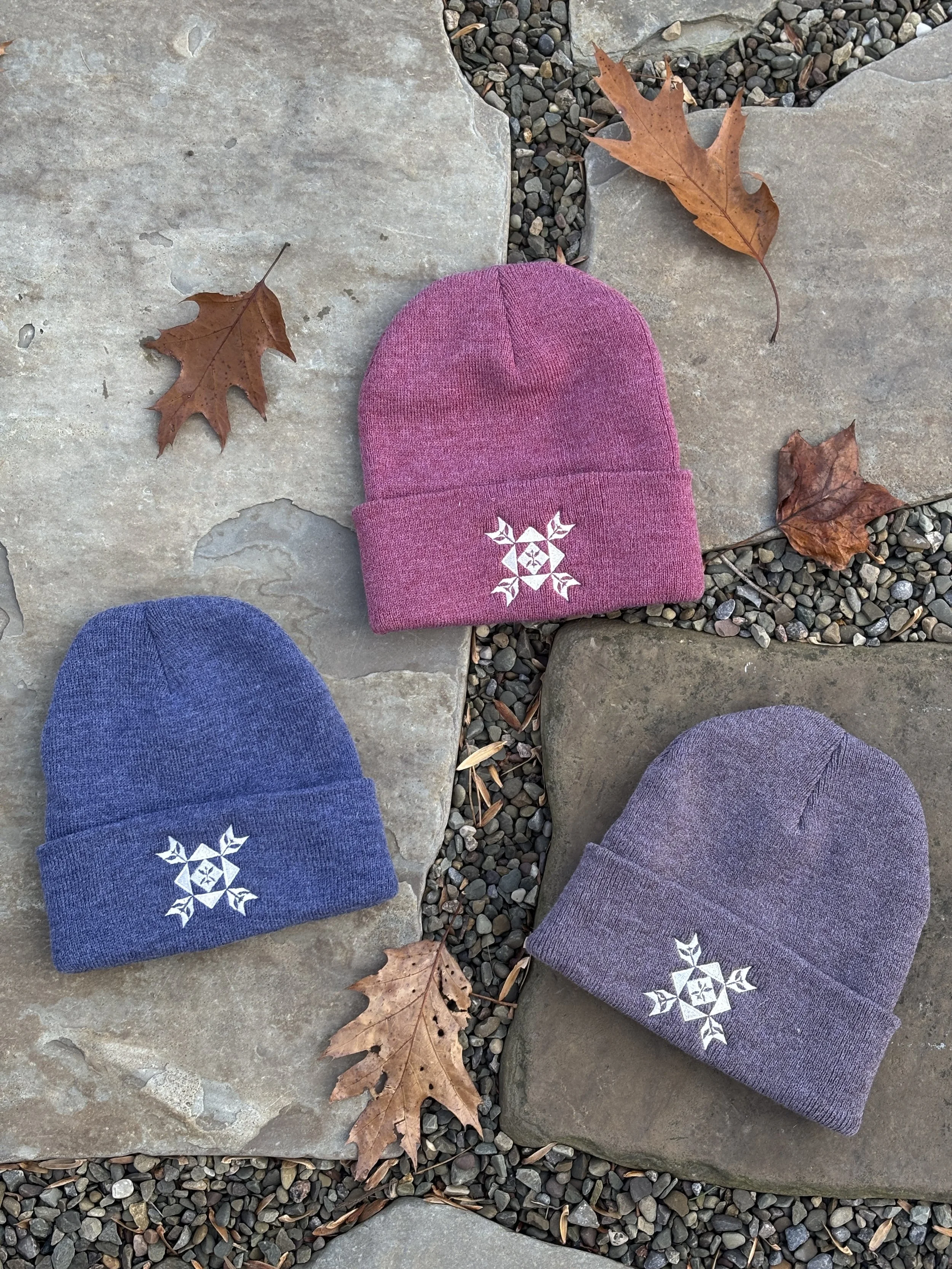 Embroidered Pastoral Co. Knit Beanie